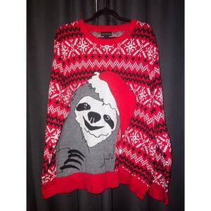 Ugly Christmas Sweater Xmas Size XXL Sloth